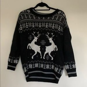 Oversized Reindeer Christmas sweater